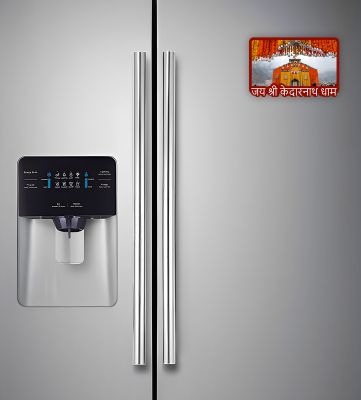 Kedarnath Temple Fridge Magnet  Gift for Travel Lover  Indian Souvenir Fridge Magnet  Home Office & Temple Decoration Stikcer  Religious Gift (Jai Shree Kedarnath Dham)